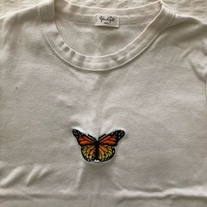 brandy melville butterfly tee